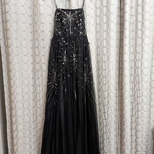 New Addrianna Papell Strapless Black Ballgown